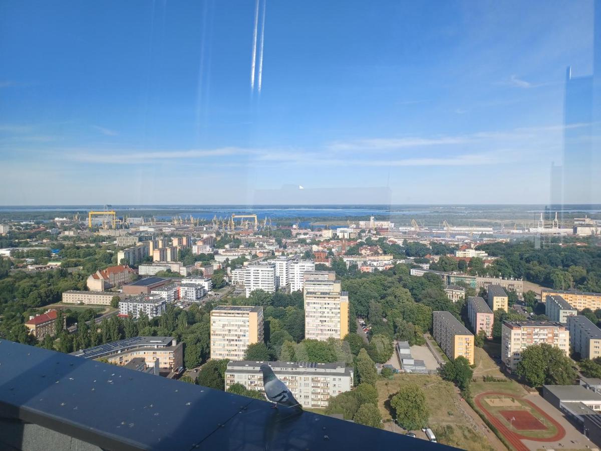 Hanza Tower Ajp Lux Apartment Szczecin Exteriör bild